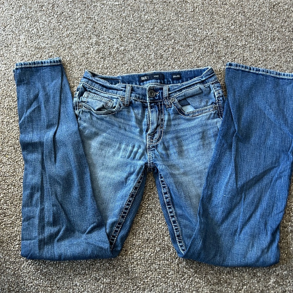 BKE men's Skinny Jeans in Blue